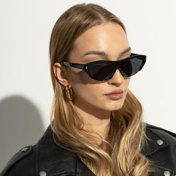 NEW SL704 003 SAINT LAURENT BLACK SUNGLASSES UNISEX EYEWEAR SL 704 003 - Picture 2 of 4